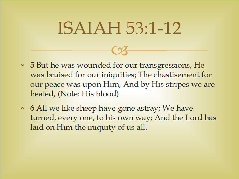 ISAIAH 53 1 12